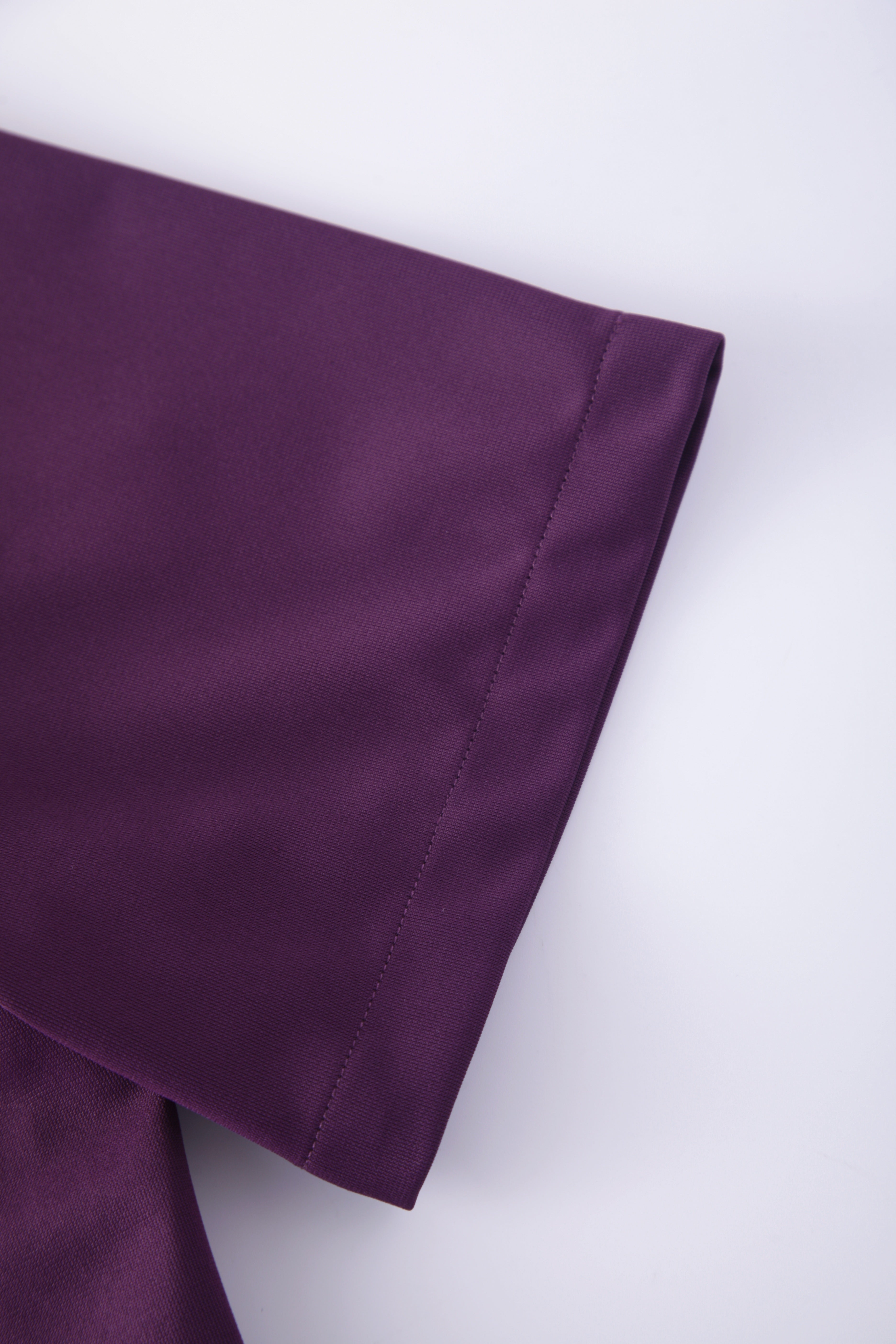 Grape Purple V-neck Custom Nurse Uniforms STM5009