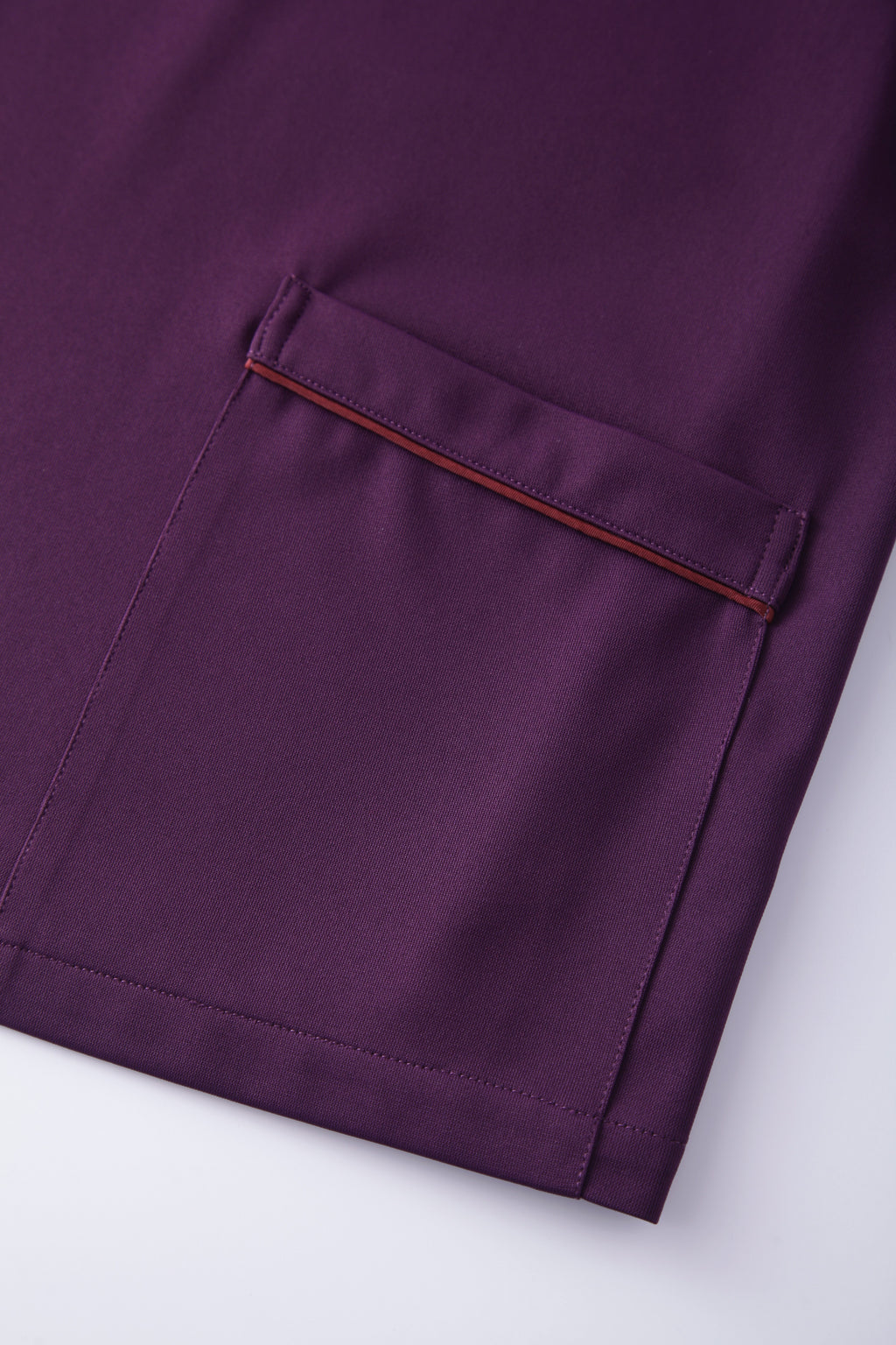 Grape Purple V-neck Custom Nurse Uniforms STM5009