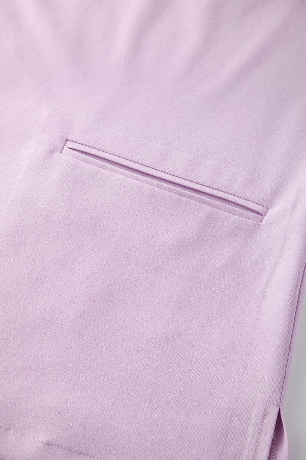 Pink Short Sleeves V-neck Breathable Nurse Uniforms STM5010