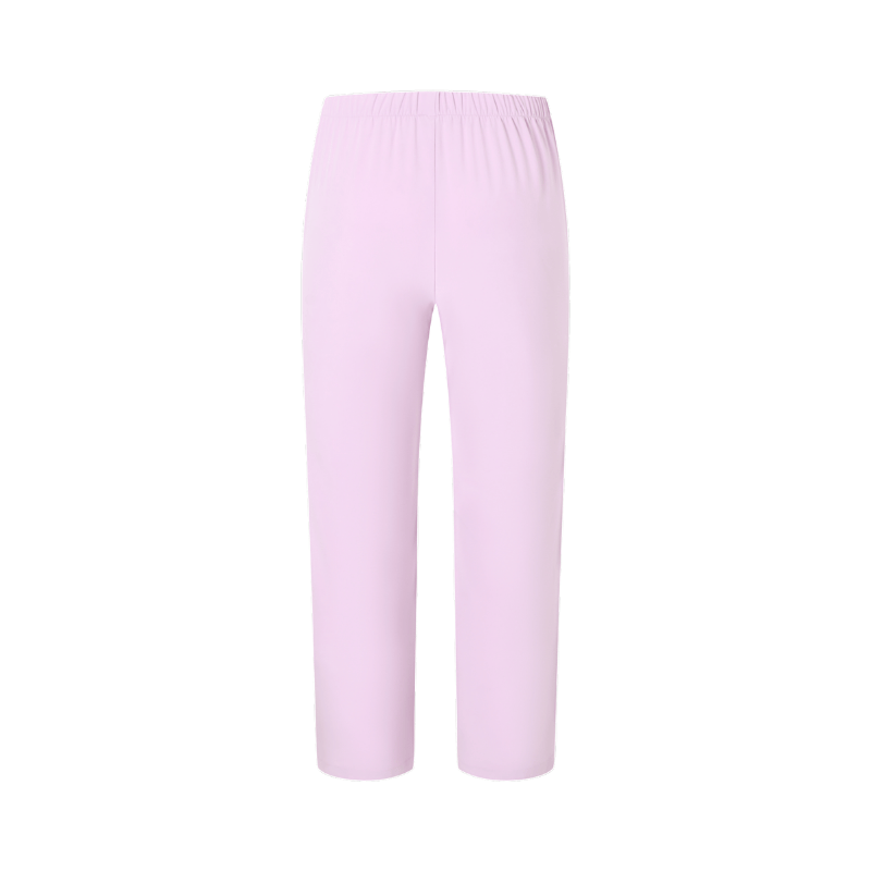 Pink Short Sleeves V-neck Breathable Nurse Uniforms STM5010