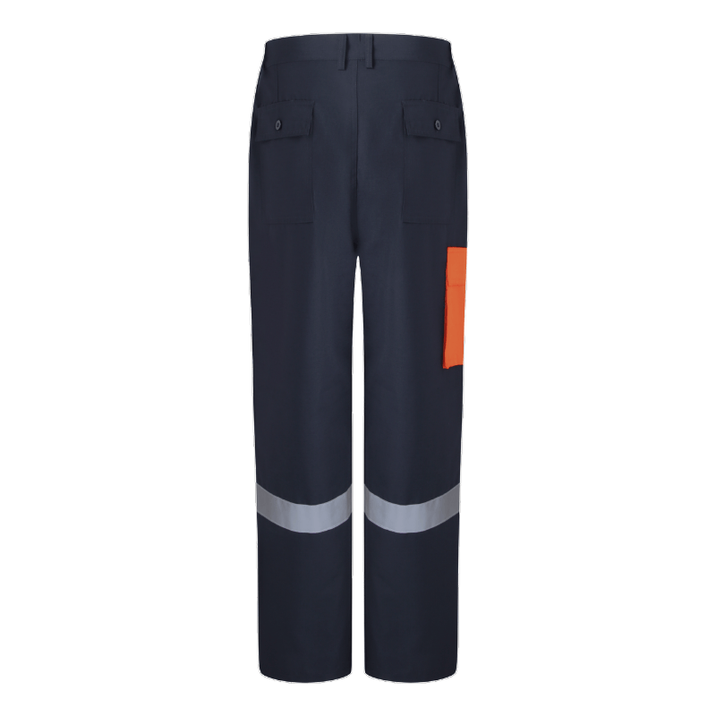 Multi-Pockets Flame-retardant Anti-static Anti-corrosion Work Pants with Reflective Stripes STP5005