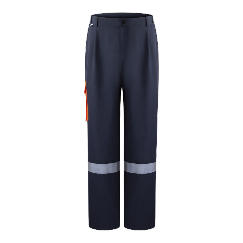 Multi-Pockets Flame-retardant Anti-static Anti-corrosion Work Pants with Reflective Stripes STP5005