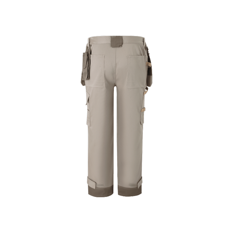 Classic Good Elasticity Men's Khaki Multi-Pocket Work Pant STP5013