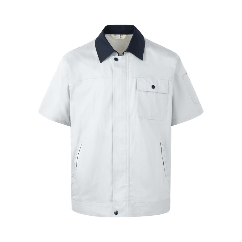 Men's Casual Short Sleeves Workwear Customizable 100% Cotton Uniforms STS5012
