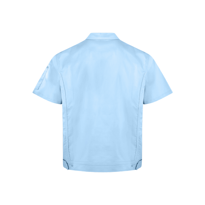 Men's Cotton Summer Work Shirt Thin Short Sleeve Uniform for Labor Protection STS5015