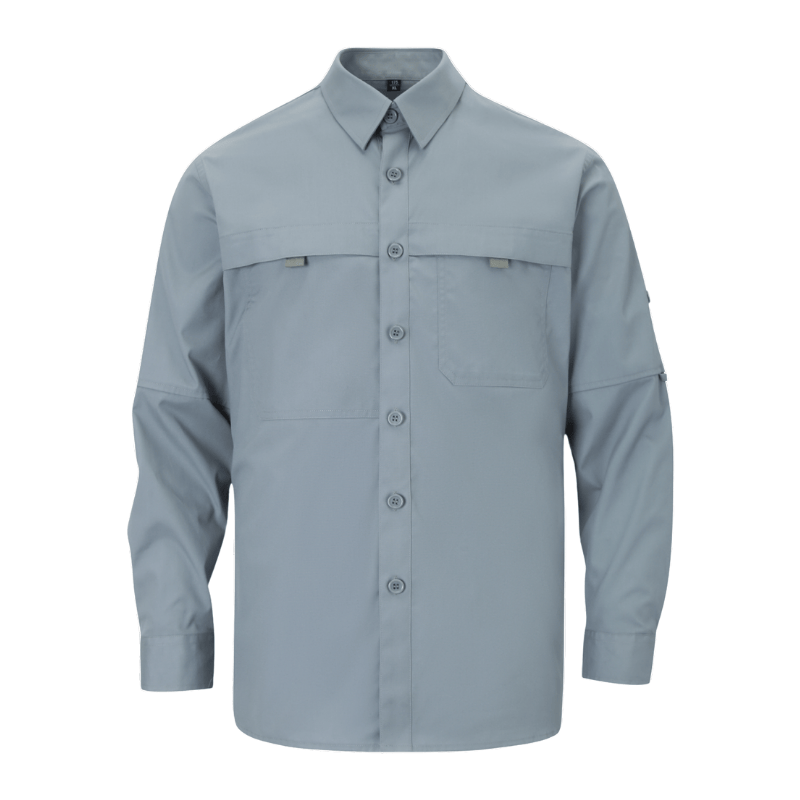 New Men's Grey Breathable Long Sleeves Protective Work Shirt STS5018