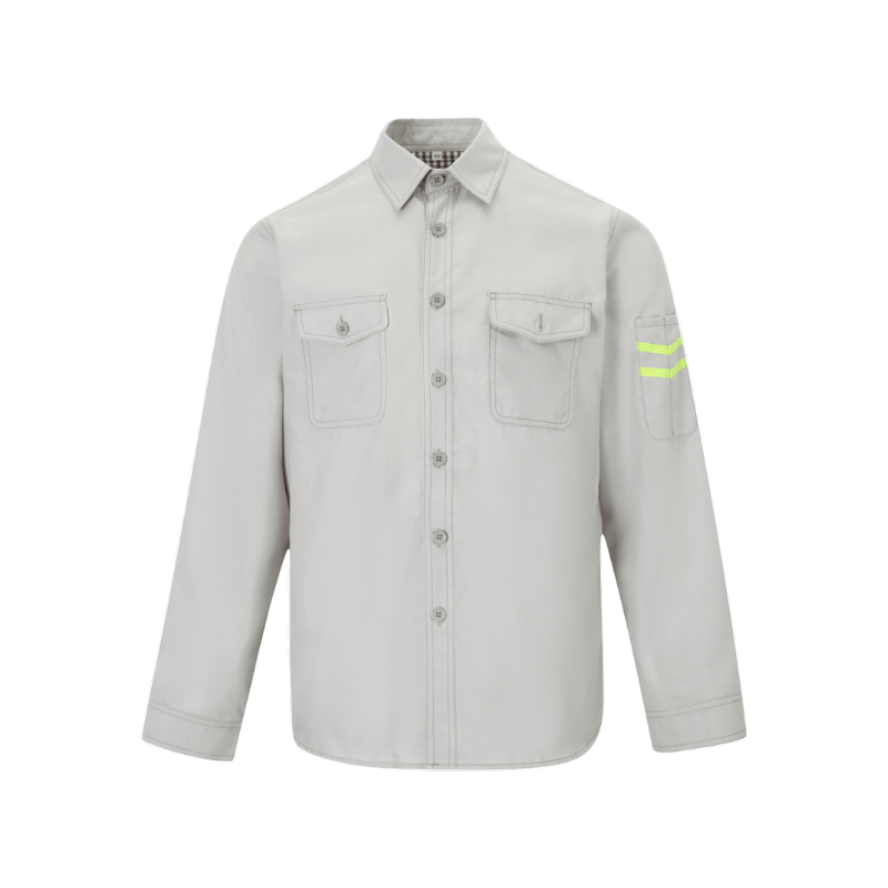 Plus Size Casual Long Sleeves FR Men Work Shirt STS5019