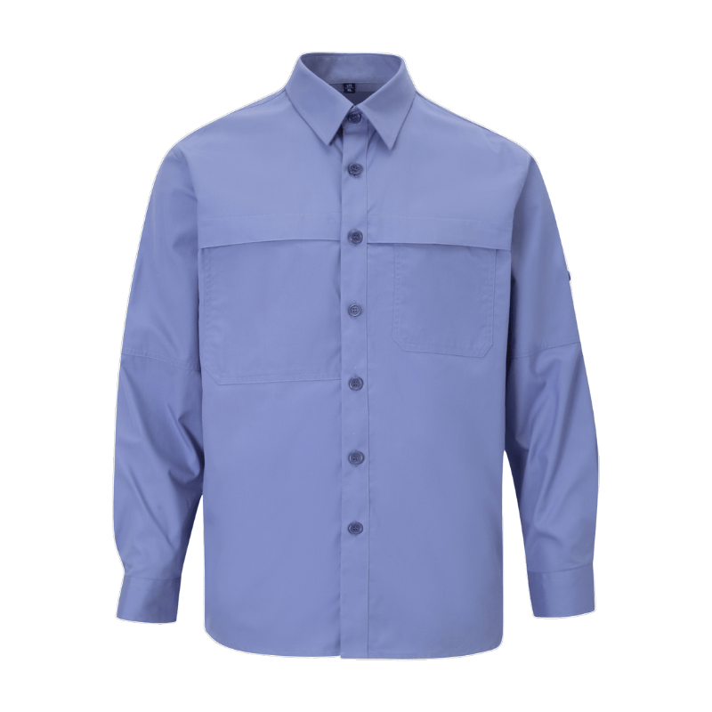 Cotton Polyester Men's Long Sleeves Work Shirts Button Down STS5020