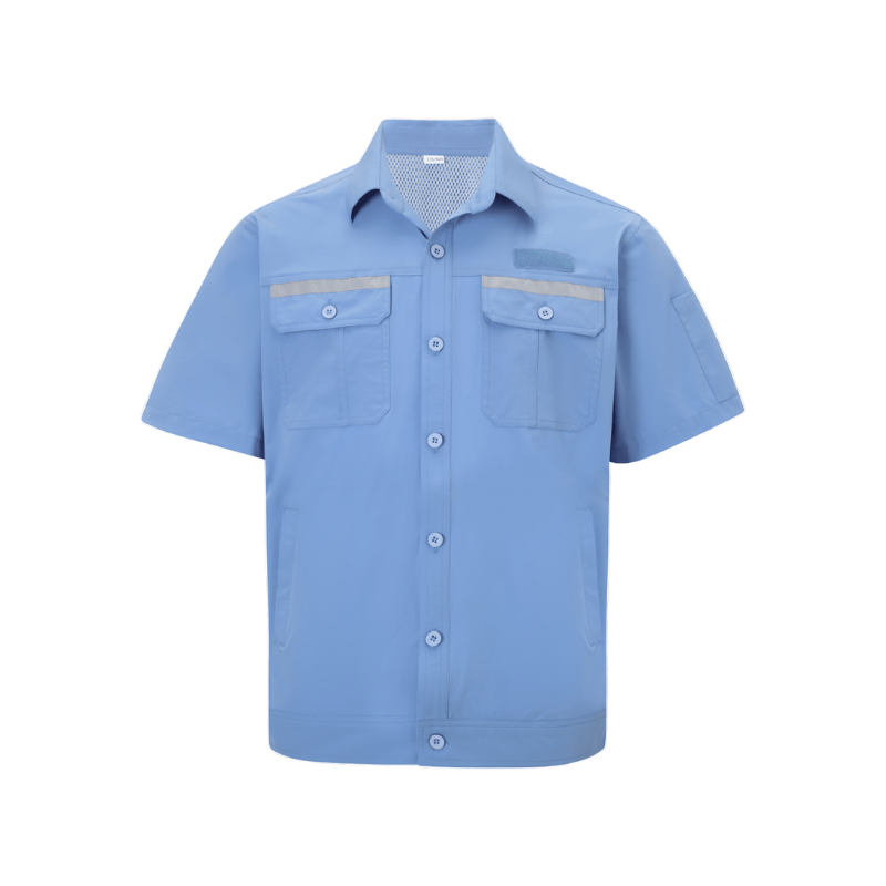 Unisex Construction Worker Reflective Short Sleeves Safety Shirt STS5021