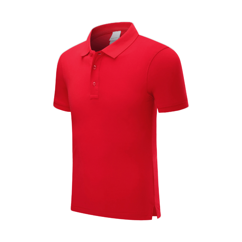 Pure Cotton Breathable Team Event Uniforms Polo Shirts STSD7988