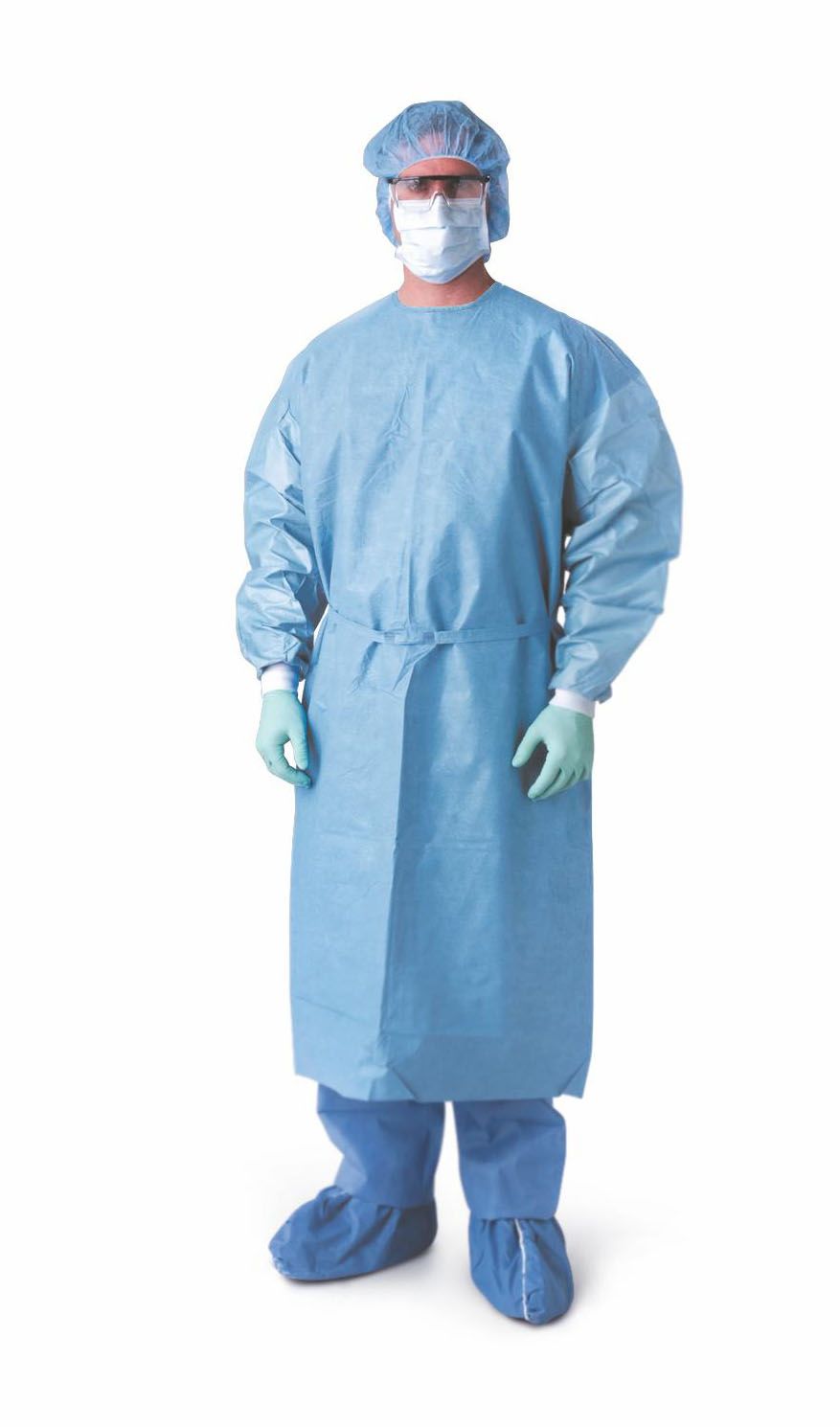 Disposable Isolation Gowns Reverse-wearing Garments, SMS non-woven protective suits STSG5004