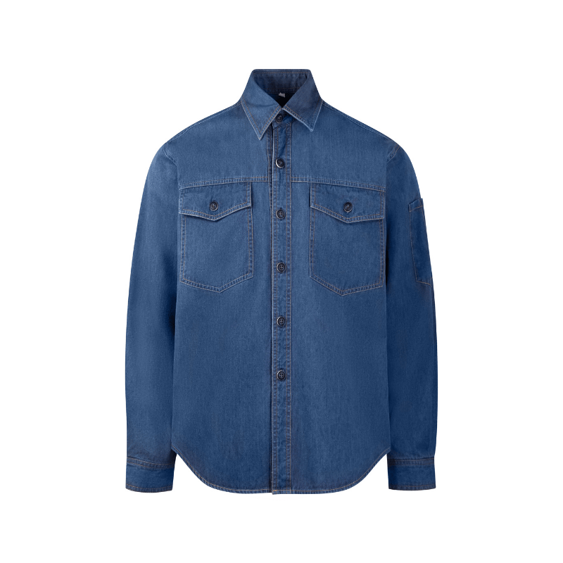 Denim Blue Long Sleeves Work Shirts STS5001