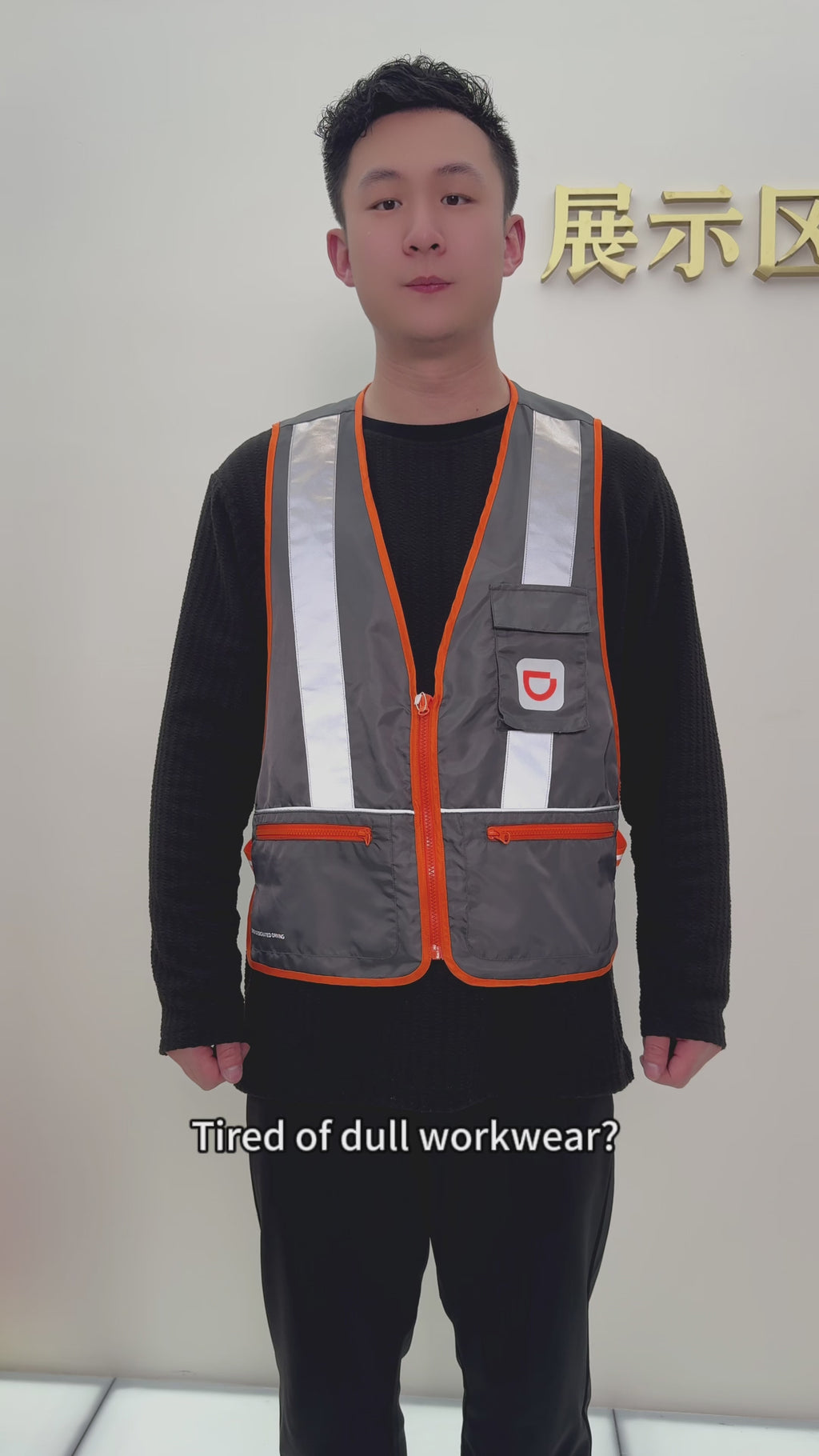 Industrial Safety Construction Work Safety Vest Reflective Vest with Pockets STV5007
