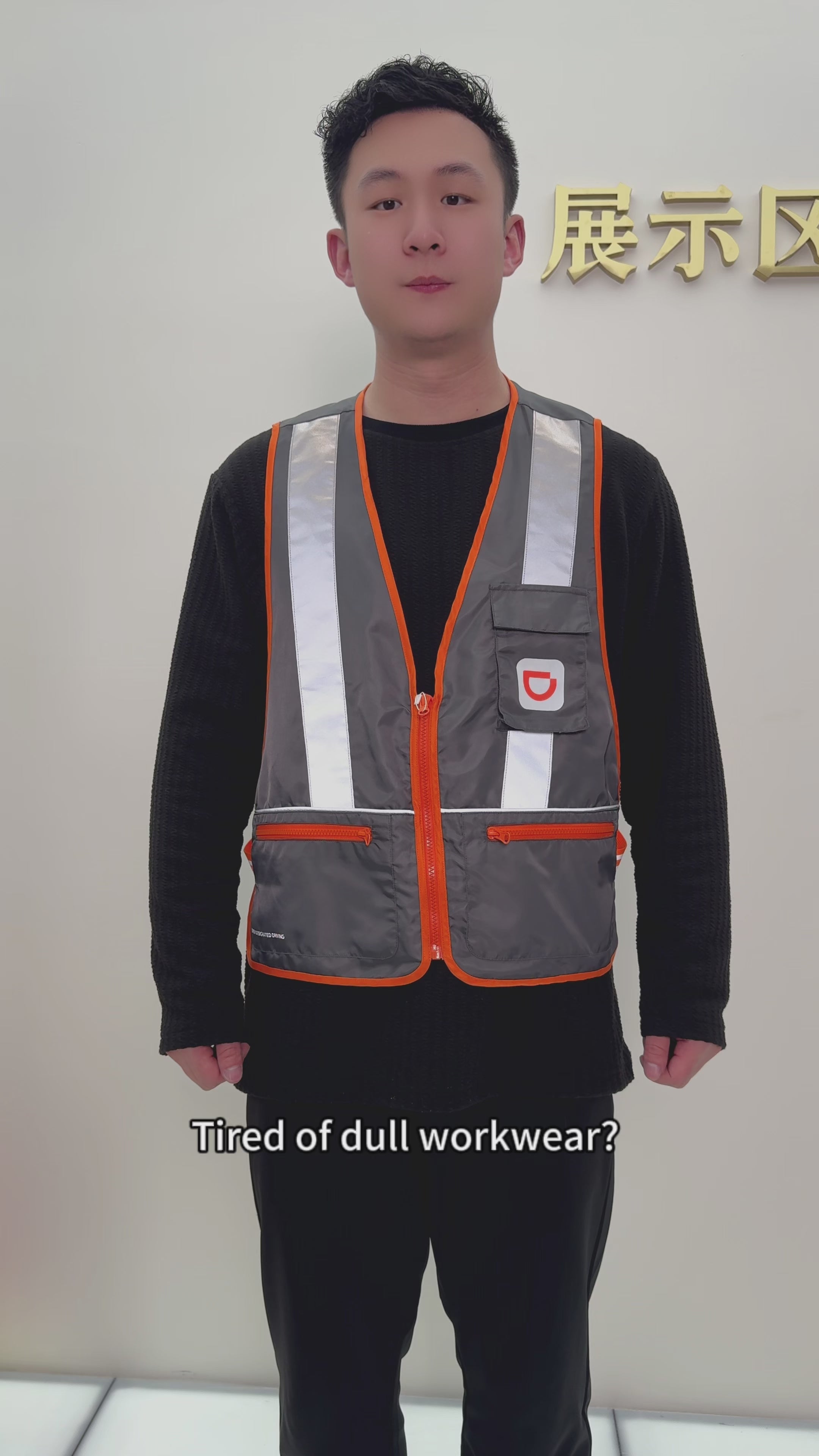 Industrial Safety Construction Work Safety Vest Reflective Vest with Pockets STV5007